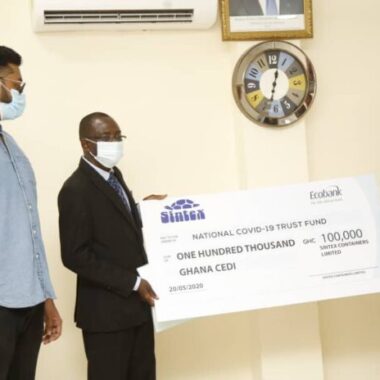 Sintex donates GHC100k to Covid-19 Trust Fund